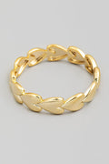GOLD INFINITY HEARTS RING