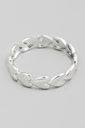 SILVER INFINITY HEARTS RING