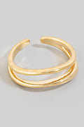 GOLD TWO ROW RING