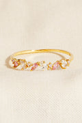 PINK RHINESTONE RING